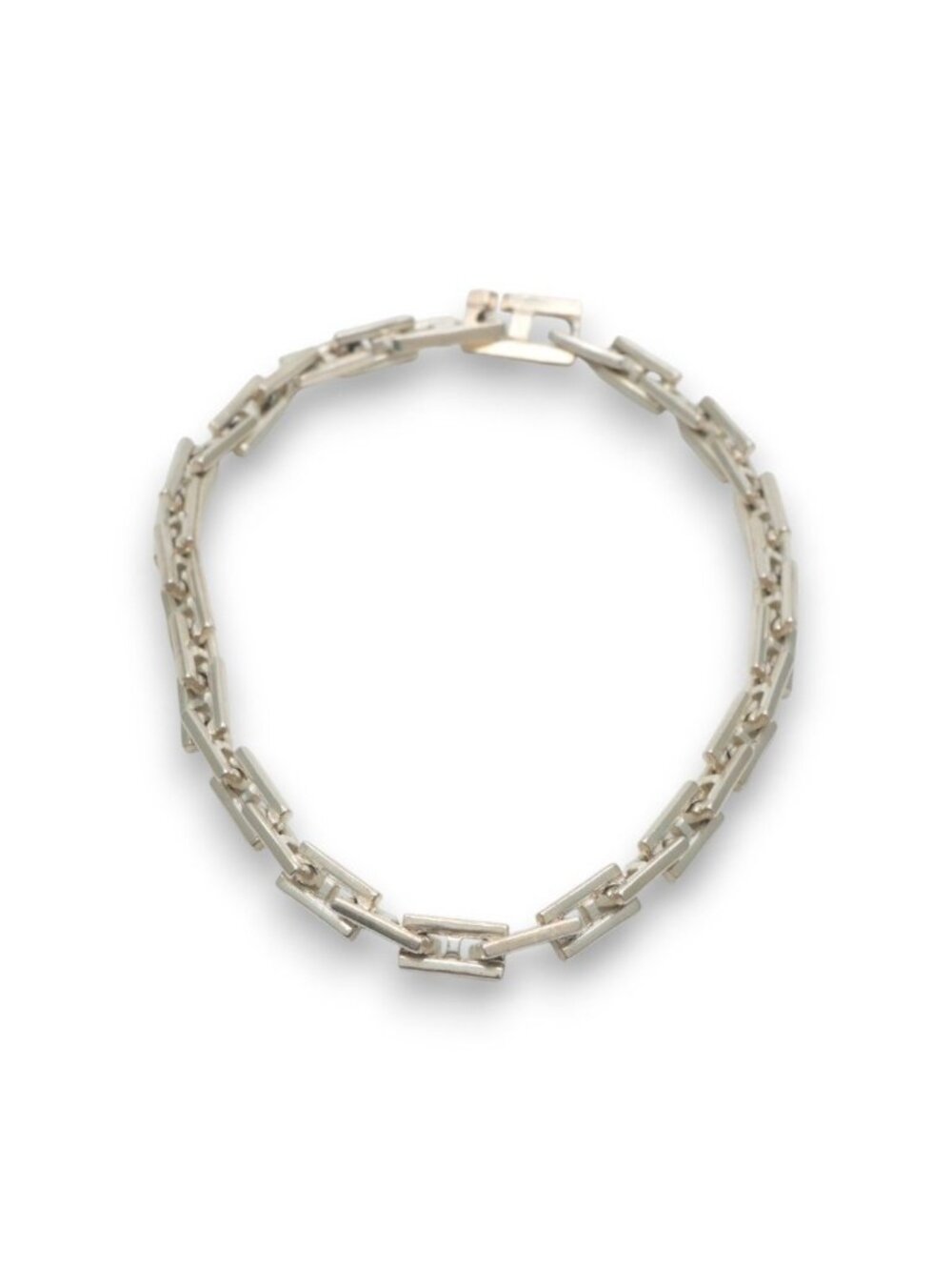 Hermes Bracelet Bangle Calf 925 Sterling Silver